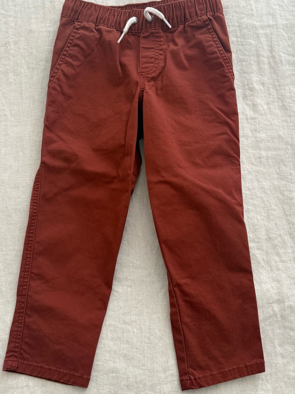 Kid’s Drawstring Casual Pants - Rust